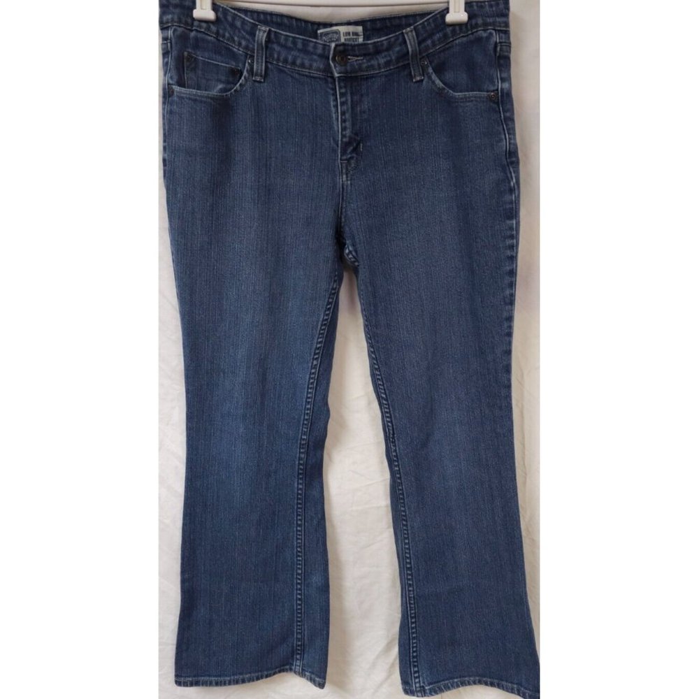 Levis Signature Misses 14 Medium Low Rise Bootcut Medium Wash Denim Jeans 38x30